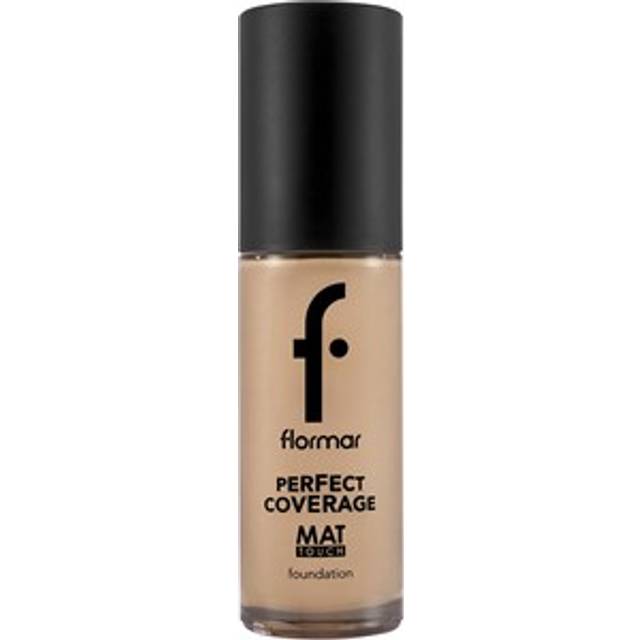 flormar Perfect Coverage Mat Touch Foundation Mattifierande foundation För blandhud till fet hud Skugga 303 Classic Beige 30 ml