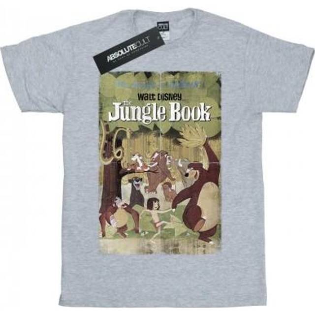 (7-8 Years, Sports Grey) Disney Boys The Jungle Book Retro Poster T-Shirt
