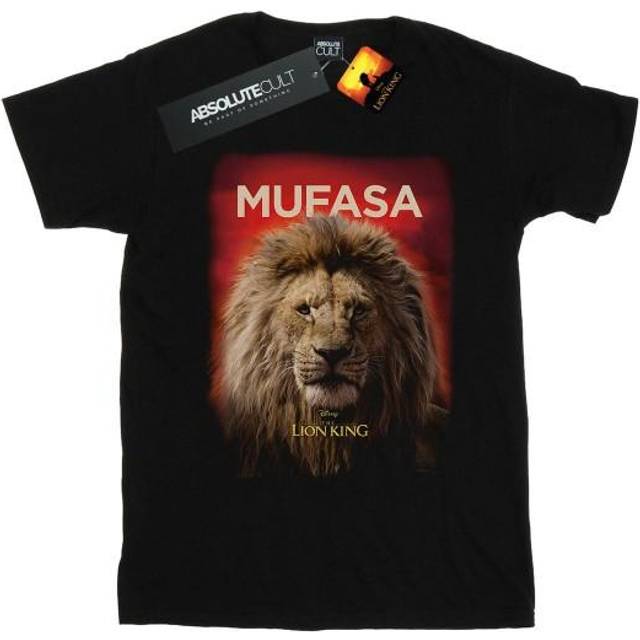 (12-13 Years, Black) Disney Boys The Lion King Movie Mufasa Poster T-Shirt