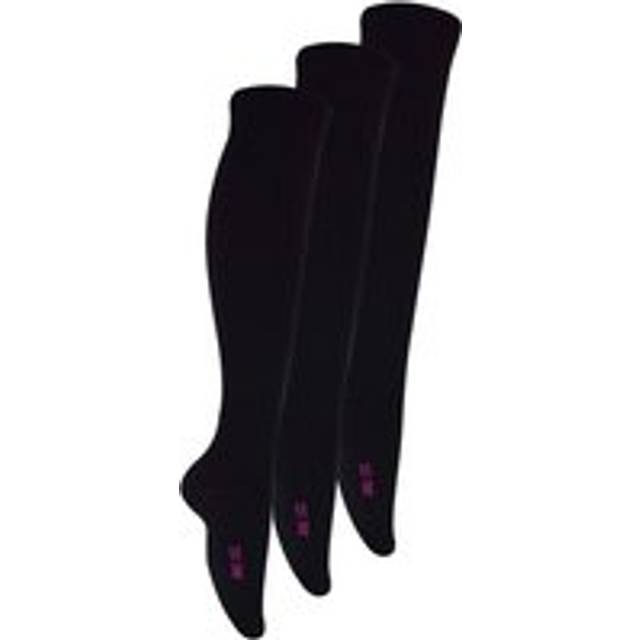 3 pair multipack girls long bamboo socks | sock snob | plain soft socks for kids