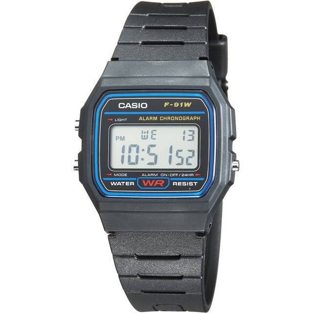 Casio F 91w 1hdg  F 91w 1  Digital Square Vintage Retro Public Pu Watch F-91W-1HDG