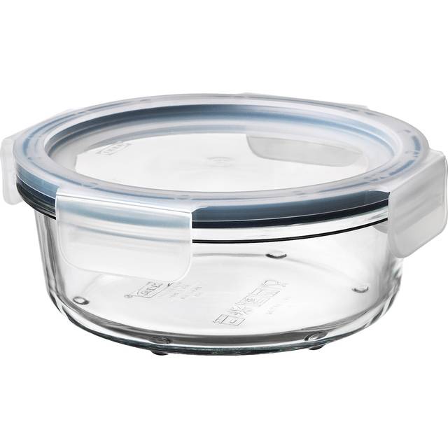 IKEA 365+ matlåda med lock, rund glas/plast, 400 ml