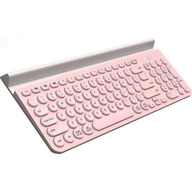 Ultra Thin Mute 104 Keys Wireless bluetooth Keyboard Support Pair Up To 3 Different Devices