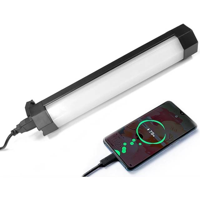LED Light 2 In 1 Wand Power Bank 3000K-6000K WaterProof Portable Handheld Lighting Stick for Photography Studio Video Mobile Phone Camera