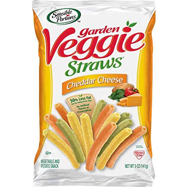 Sensible Portions Garden Veggie Straws Cheddar Cheese 5 oz