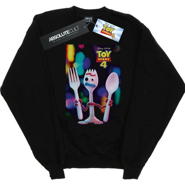 Disney Mens Toy Story 4 Forky Poster Sweatshirt L black