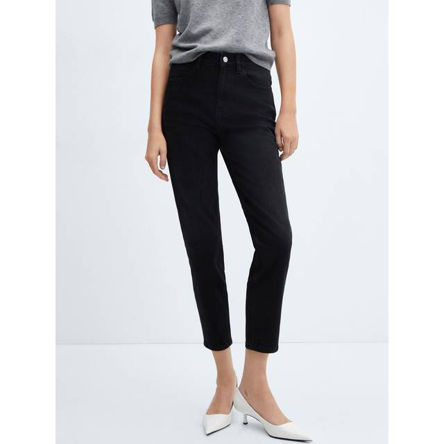 Mango Jeans Newmom - Black Denim