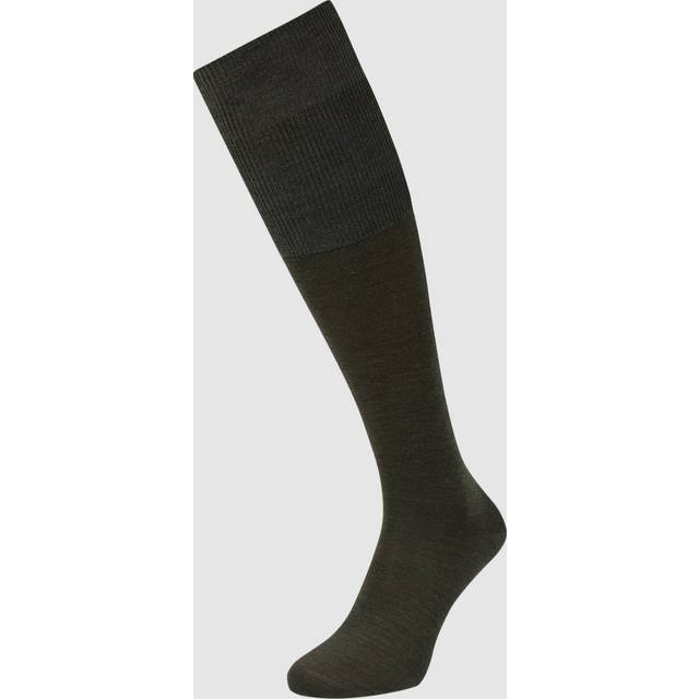 FALKE Knästrumpor för män, Grön (grön melange 7155), 44 EU