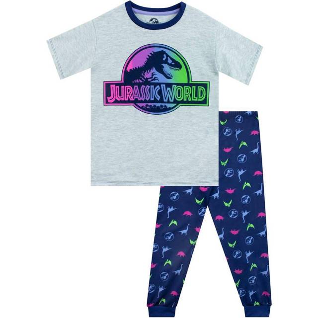 Dinosaur Pyjamas - Grey - 7-8 Years