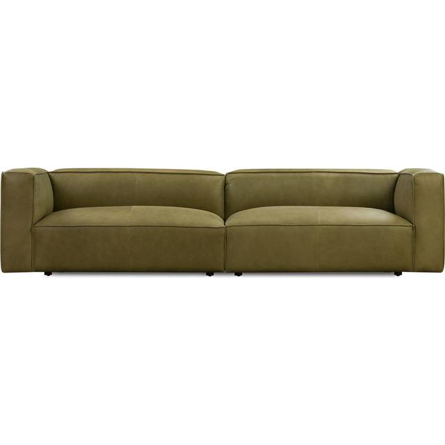 Soho 110" Leather Sofa, Verona Olive