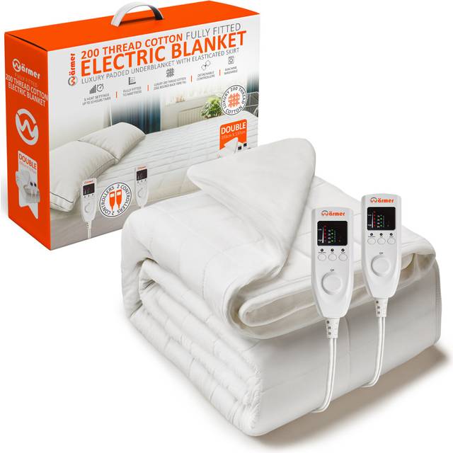 (Double) WÃ¤rmer Cotton Padded Heated Blanket - Fully Fitted