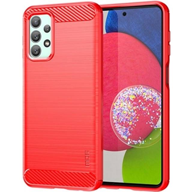 Samsung Galaxy A23 Mofi Kolfiber TPU-skal - Röd