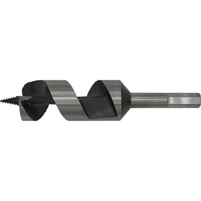 32 x 155mm Hardened Auger Wood Drill Bit - Hexagonal Shank - Woodwork Timber - Multi - One Size