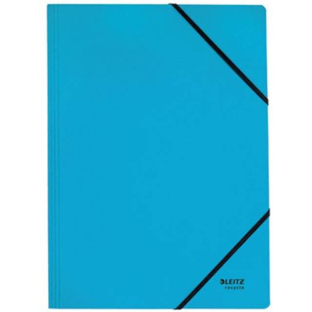 Leitz Recycle Card Folder Elastic Bands A4 Blue (Pack of 10) 39080035