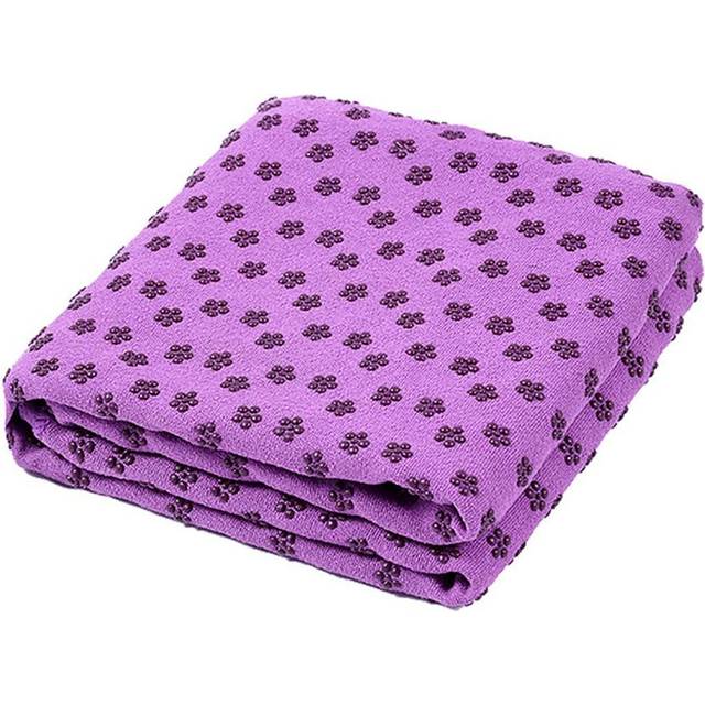 (Purple) Non Slip Yoga Anti Skid Microfiber Mat Cover Towel Size 183cm*61cm 72''x24'' Pilates Blankets