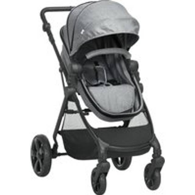Homcom 2 In 1 Lightweight Pushchair W/ Reversible Seat, Foldable Travel Baby Stroller W/ Fully Reclining From Birth To 3 Years, 5-point Harness Grey