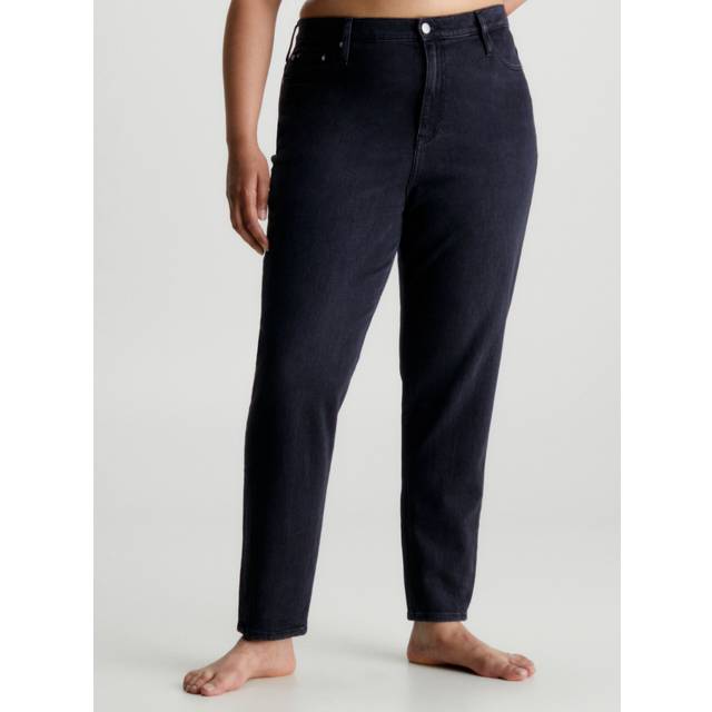 High Waist Mom Jeans - Black - W29