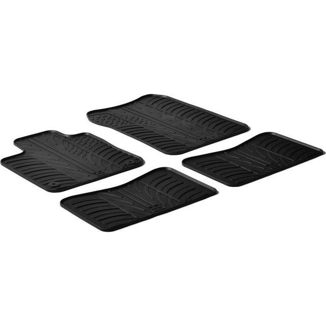 Gummimattor, kupé Renault Twingo II 2007- (T profil 4-delar + monterin - Renault - Twingo