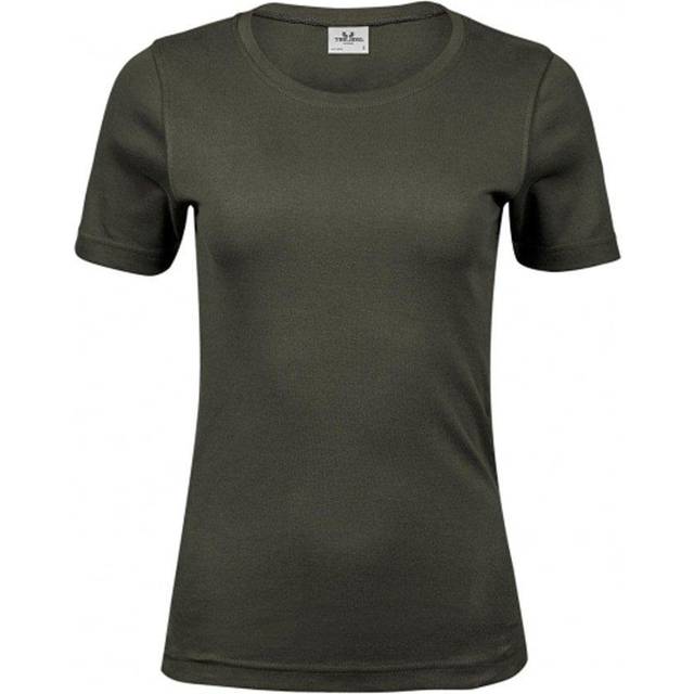 (S, Deep Green) Tee Jays Womens/Ladies Interlock T-Shirt