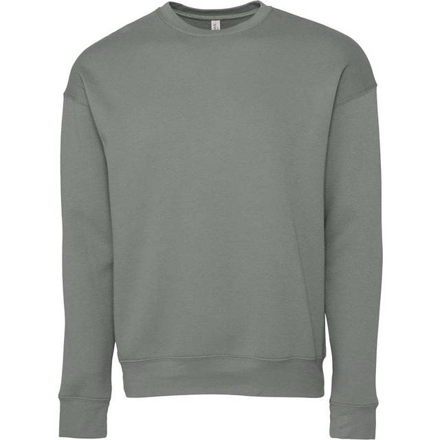 (L, Dark Grey) Bella + Canvas Adults Unisex Drop Shoulder Sweatshirt