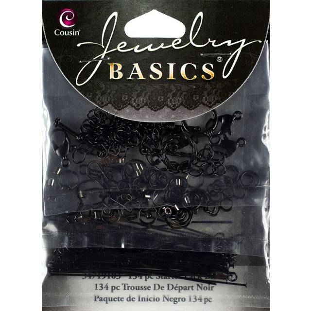 Cousin Jewelry Basics Starter Pack  Black  145-Piece