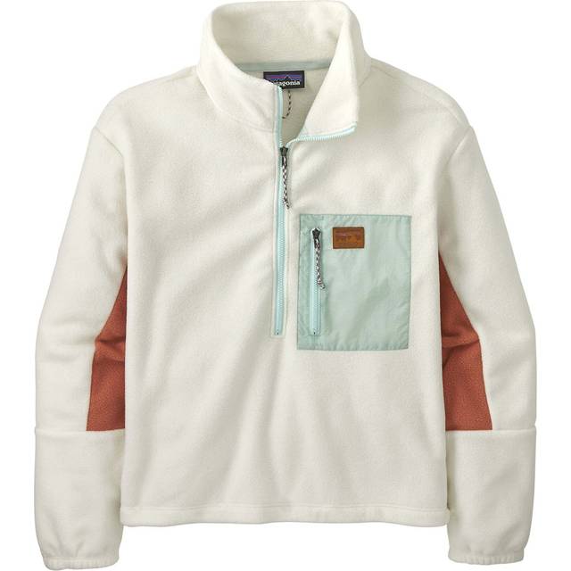 Patagonia Microdini Half-Zip Fleece Sweater birch white
