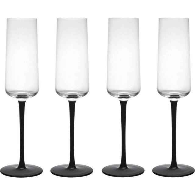 Mikasa Palermo Crystal Set of 4 Flutes - Clear