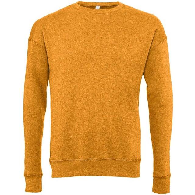 (XS, Heather Mustard) Bella + Canvas Adults Unisex Drop Shoulder Sweatshirt
