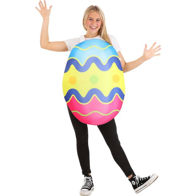 Adult Colorful Easter Egg Sandwich Board Costume - Blue&#47;Pink&#47;Yellow (One-Size)
