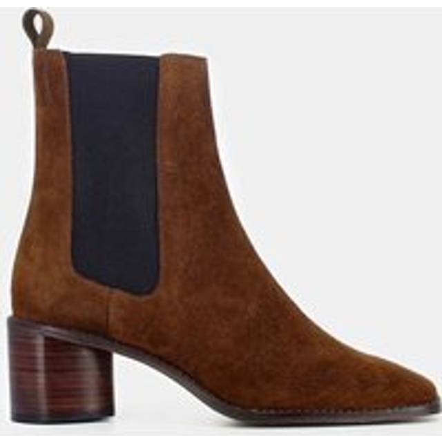 Bergamot Suede Ankle Boots - Cognac - 37 (4)