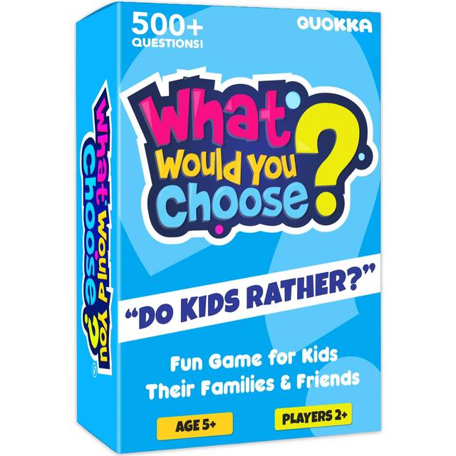 What Would You Choose? Do Kids Rather? | Kids & Family Card Quiz Game | Fun Questions for Children & Families | Board Games For 5+ Year Olds to Adult