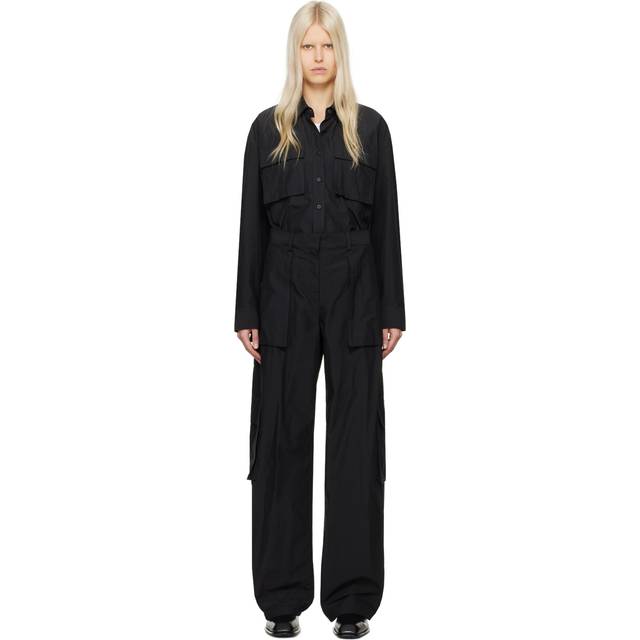 Alexander Wang Black Button-Up Jumpsuit - 001 Black - US 00
