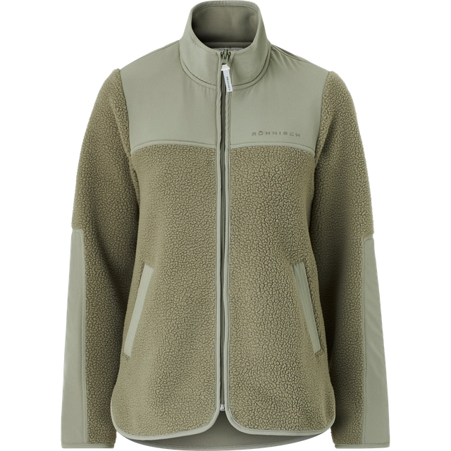 Röhnisch Phoebe Pile Jacket fleecejacka (dam) - Vetiver Green, XS