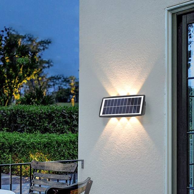 LED Solar Wall Light Outdoor Waterproof Garden Light Fence Porch Fence Lighting Landscape Decoration Solar Night Lamp
