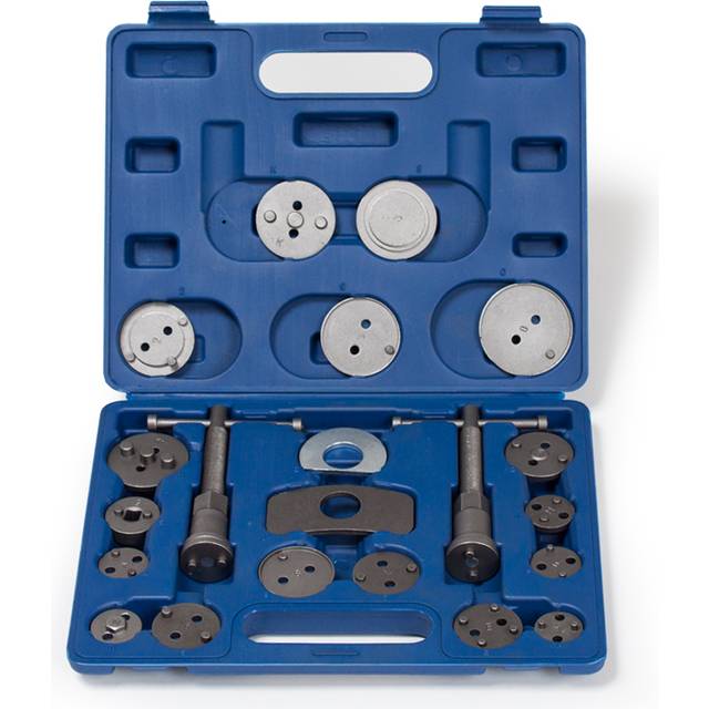 Tectake - Brake piston tool set 22 PCs. - brake piston tool, brake caliper tool - blue