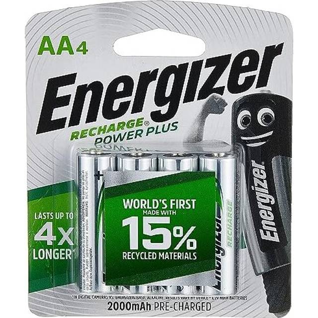 Rechargeable Battery AA, Recharge Power Plus, 4 Pack