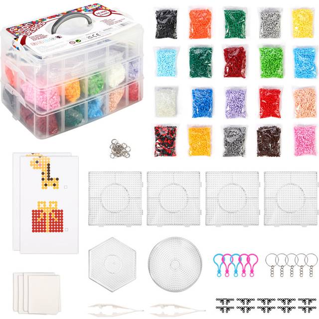 SOKA Iron Beads Kit Fun DIY Activity Fuse Bead Art & Craft Kit Toy