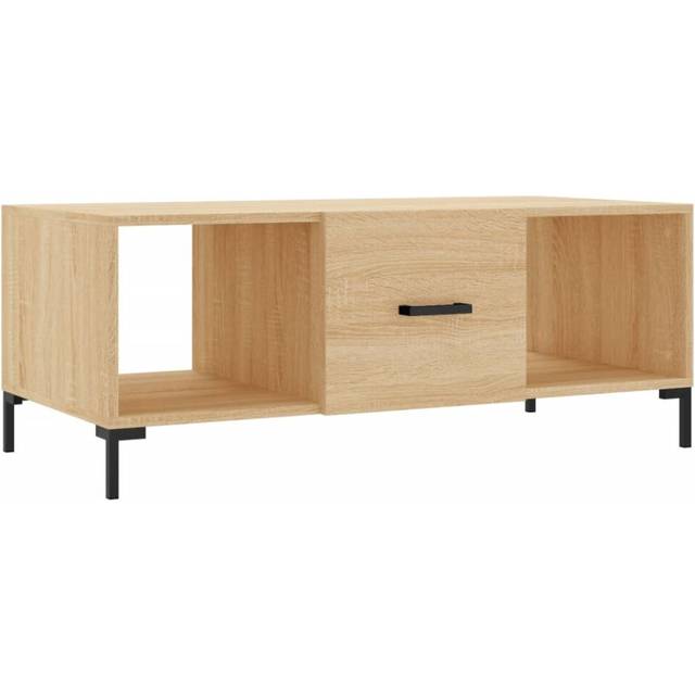 vidaXL Coffee Table Sonoma Oak 102x50x40 cm Engineered Wood - Brown