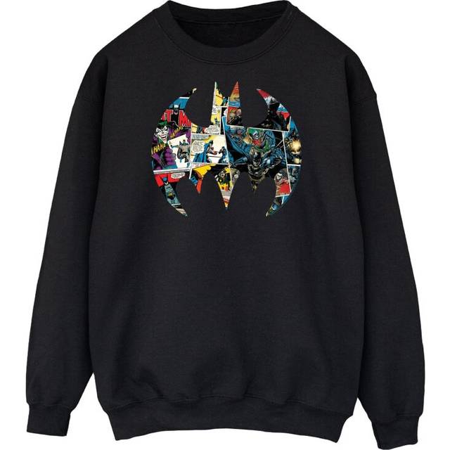 Batman Comic Book Logo Sweatshirt - Black - XL