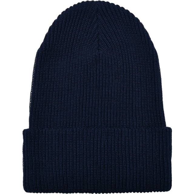 (One Size, Navy) Flexfit Unisex Adult Knitted Recycled Yarn Beanie
