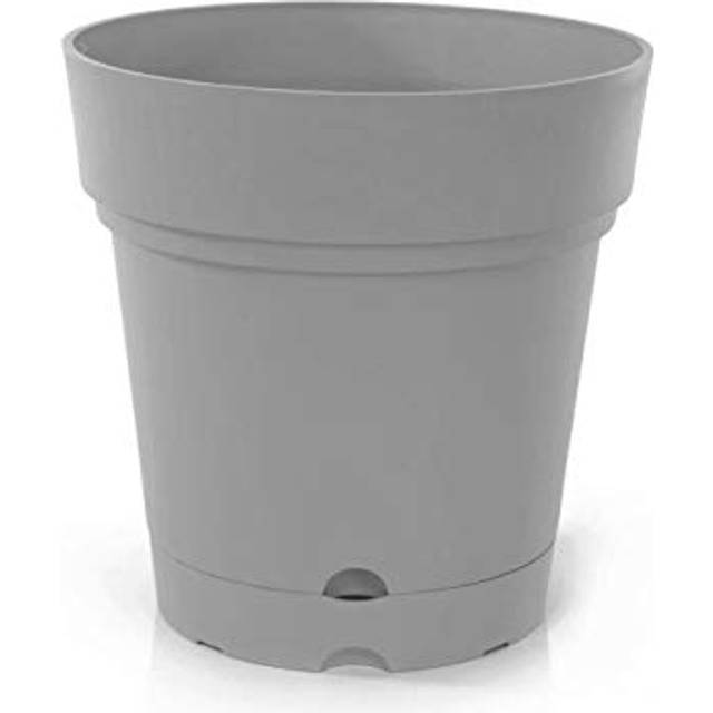 Mintra Plastic Pots for Plants  Round Planter for Indoor Outdoor Plants  Garden Pots with Saucers & Drainage Holes  Decorative Flower Pots for Patio