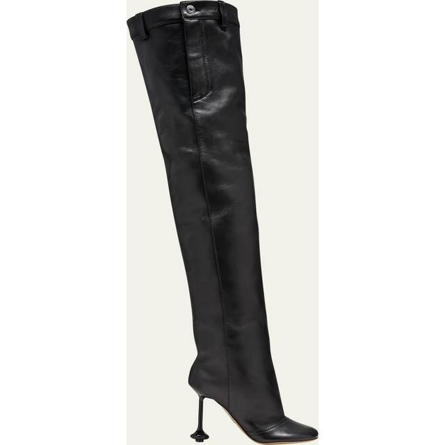 Loewe Toy leather over-the-knee boots - black (UK 4)