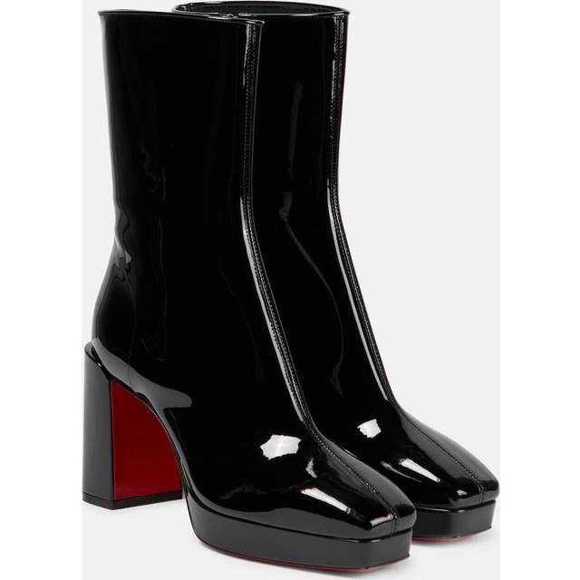Christian Louboutin Alleo 90 patent leather ankle boots - black (UK 2)