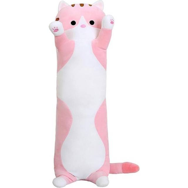 70cm Plush Toys Animal Cat Cute Creative Long Soft Toys Office Break Nap Pillow Cushion (pink)