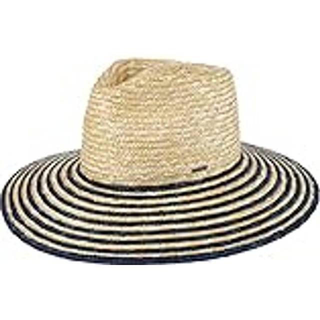 Brixton - Beige straw Hatt - Joanna Festival Hat Honey/Joe Blue Straw Hat @ Hatstore