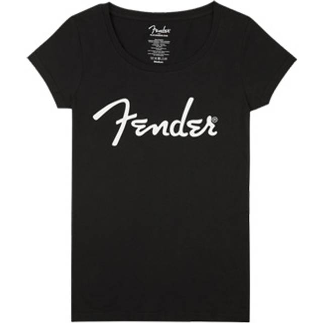 Fender Spaghetti Logo Womens Tee Black Large