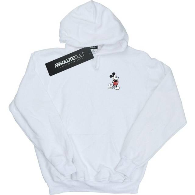 (S, White) Disney Womens/Ladies Minnie Mouse Dancing Chest Hoodie