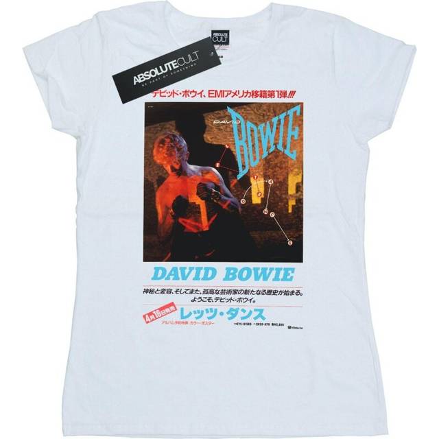 David Bowie Asiatisk T-shirt i bomull för dam/dam XXL vit