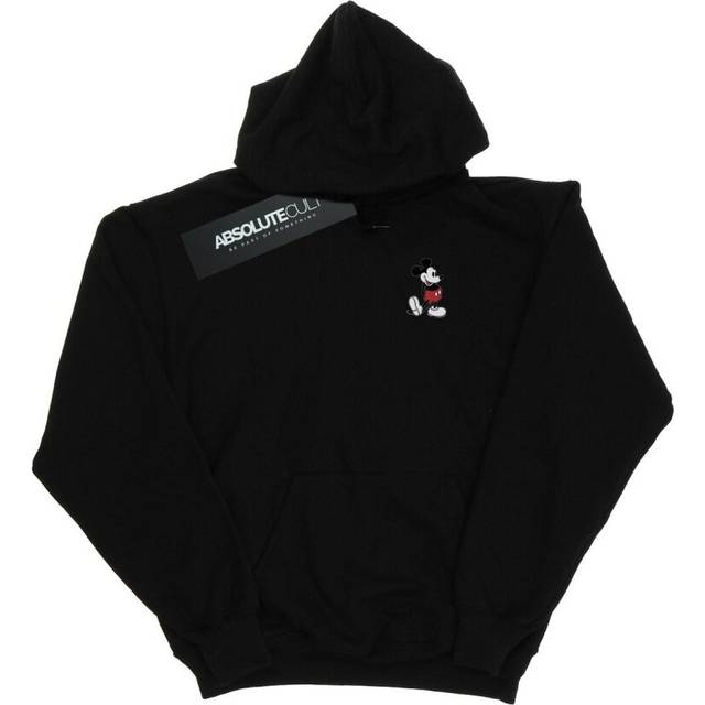 (XL, Black) Disney Womens/Ladies Mickey Mouse Kickin Retro Chest Hoodie