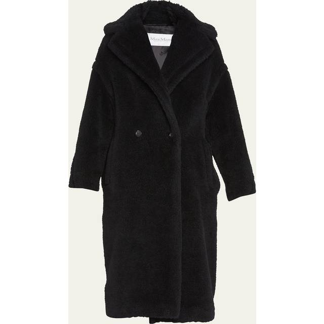 Tedgirl Teddy Shearling Coat - Black - Representing the epitome of Italian luxury and craftsmanship, Max Mara calls to mind elegance in the creation of its designs. It's renowned for its sophisticated approach to wardrobe classics and embodies femininity through its signature silhouettes.
